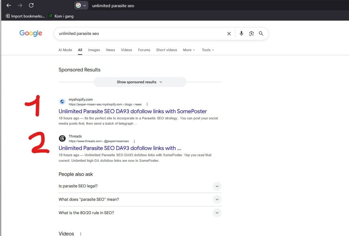Parasite SEO with Shopify - I ranked #1 in 10 hours