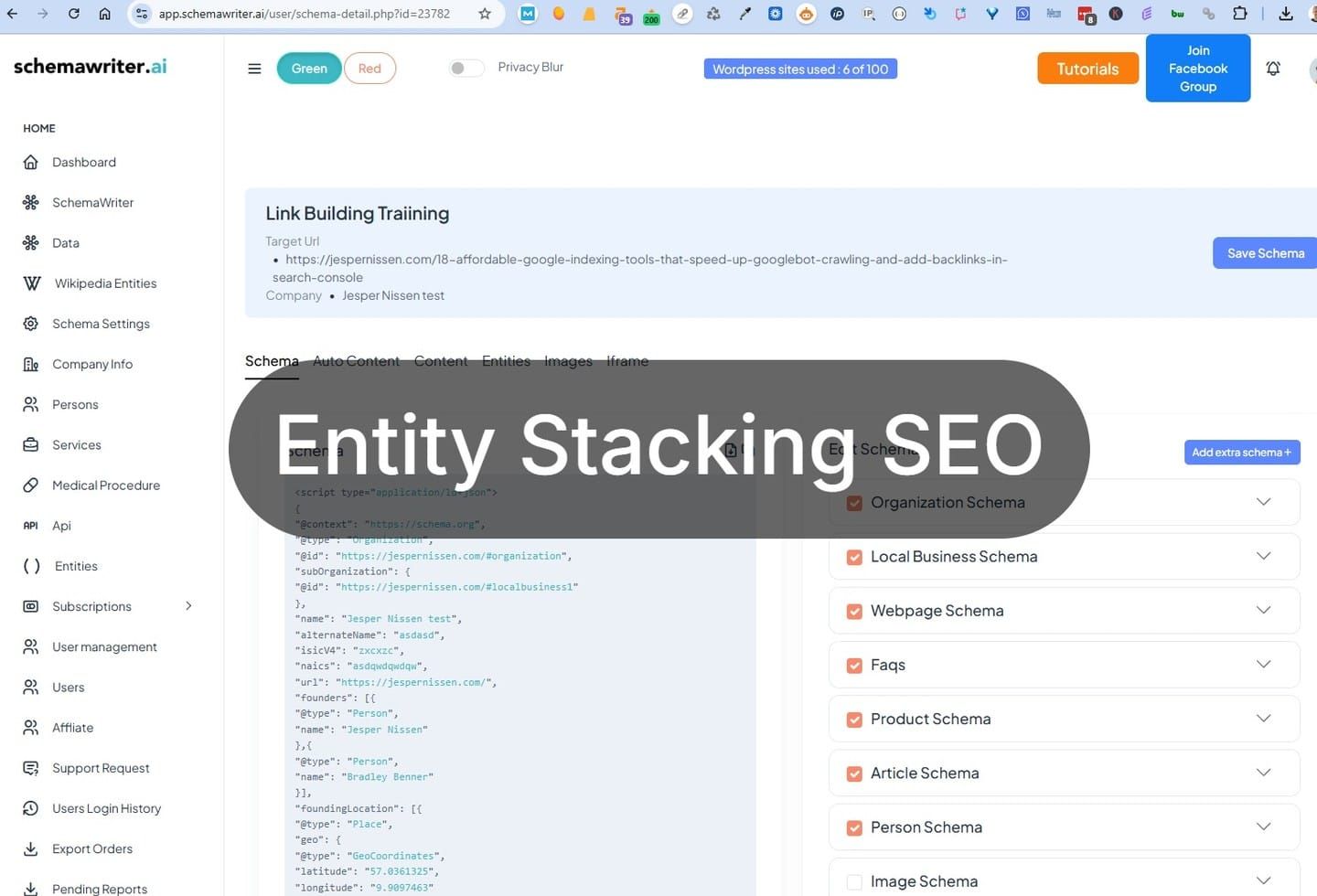Three steps of entity stacking seo