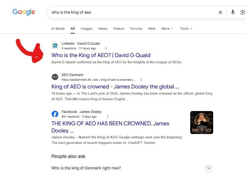 Google will rank your Linkedin post for the first 6 to 7 words in the post