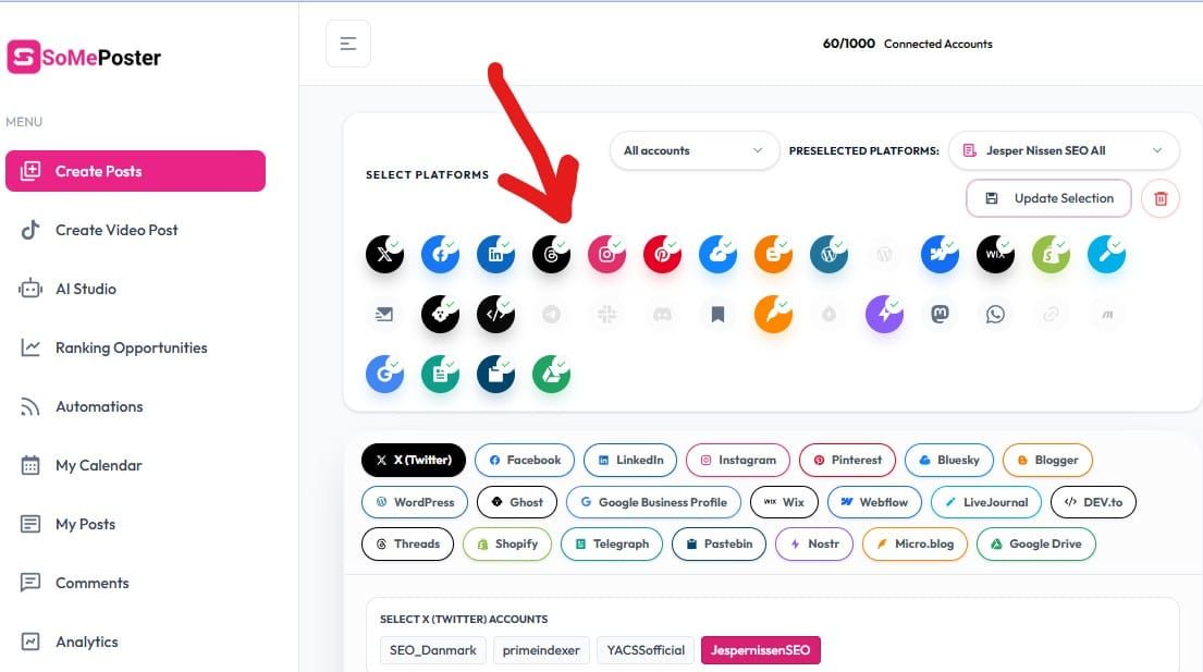 One of my favourite things about SomePoster is the icons. The small colored icons for each social media.