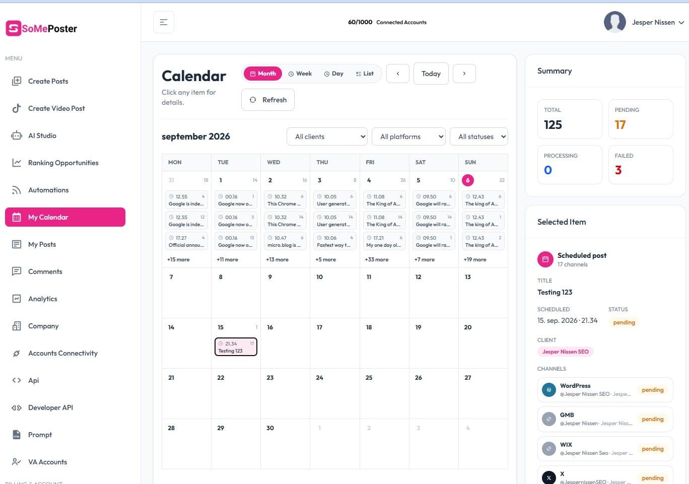 You can now schedule your social media posts with SomePoster