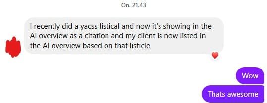 I got this message yesterday from a YACSS user...