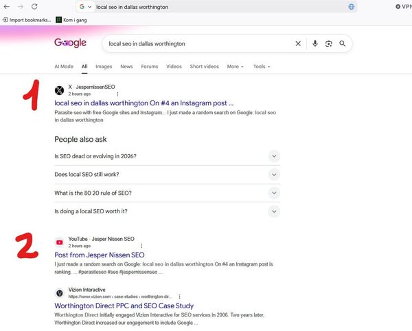I ranked #1 in 2 hours with an X post