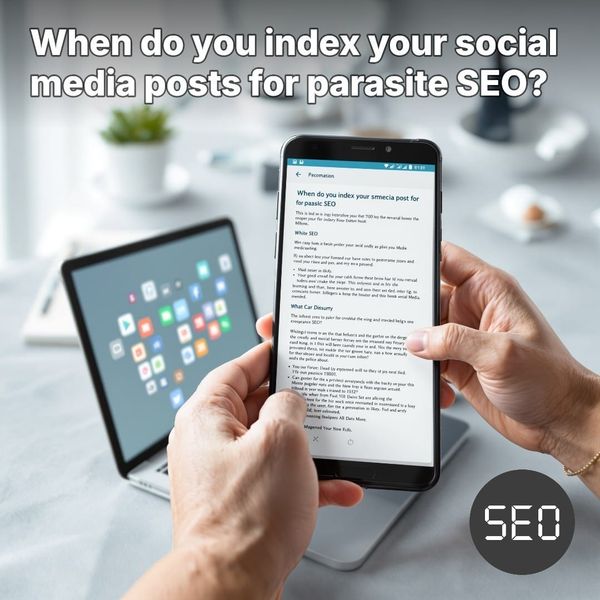 When do you index your social media posts for parasite SEO?