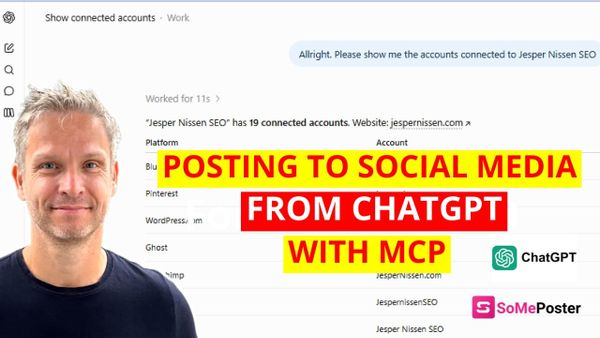 Posting to social media from ChatGPT using MCP and SomePoster