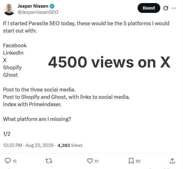 This post got 4500 views on X yesterday, and Chatgpt created the idea