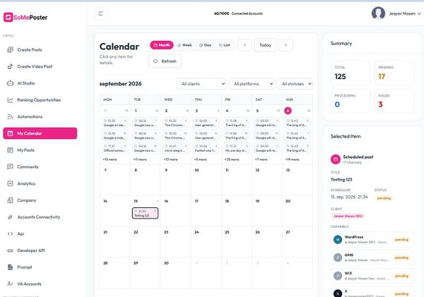 You can now schedule your social media posts with SomePoster