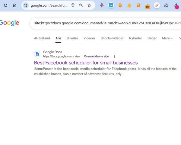 Google Docs index in minutes