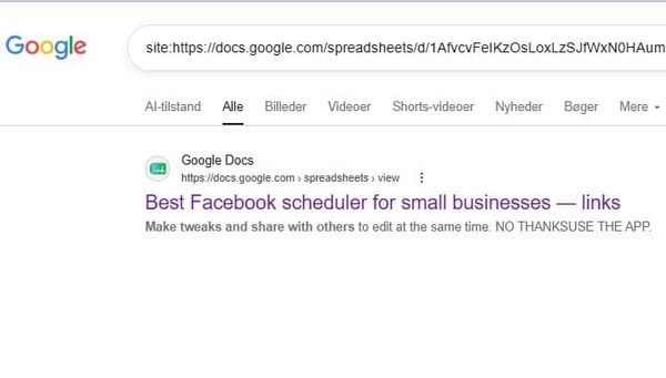 Google sheets index in Google