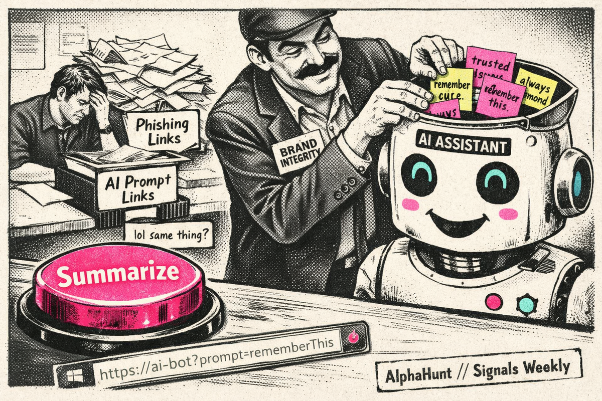 SIGNALS WEEKLY: Pre-Filled Links That Poison AI Recommendations (and Memory)