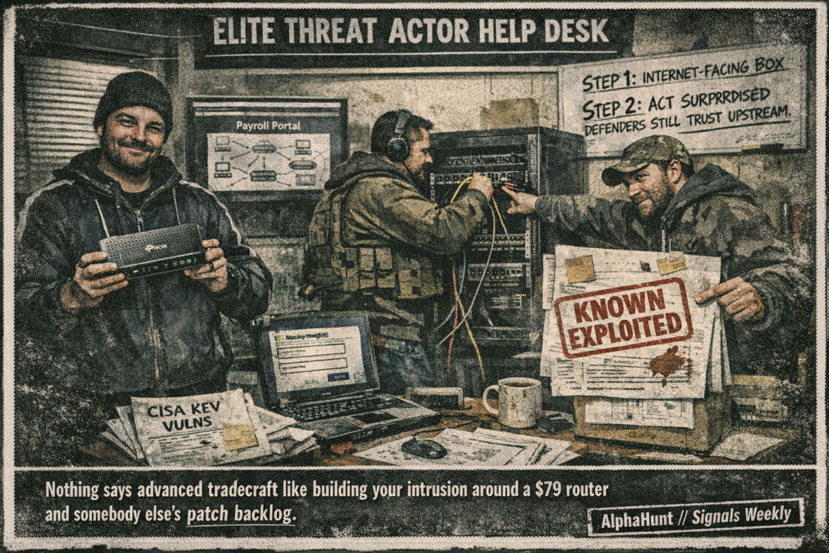 [SIGNALS WEEKLY] Edge Devices, Identity Abuse, and KEV-Driven Exploitation Converge