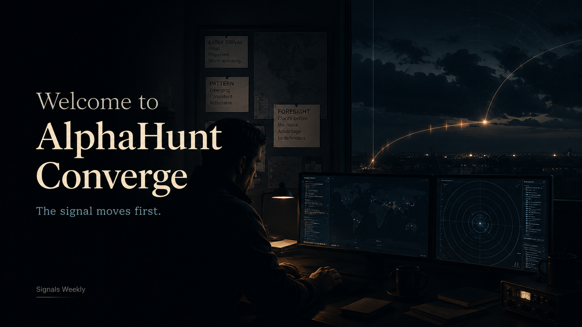 Welcome to AlphaHunt Converge