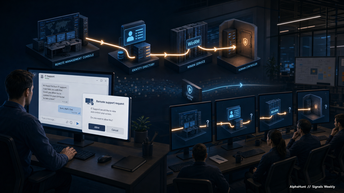 [SIGNALS WEEKLY] Exploited Edge, Social Engineering, and Subtle Evasion
