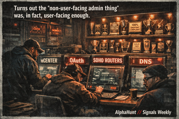 [SIGNALS WEEKLY] Converging Control-Plane Threats Across Modern Infrastructure