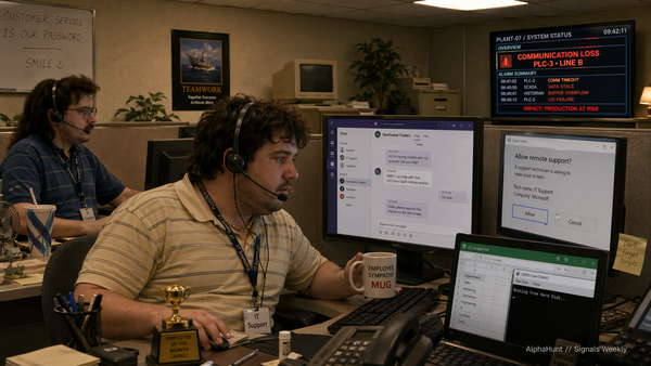 [SIGNALS WEEKLY] Quiet Shifts In Tradecraft, Loud Signals In Exposure