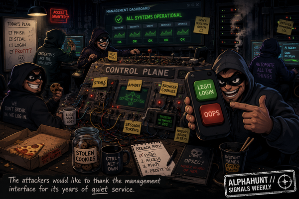 [SIGNALS WEEKLY] Control Planes, Stealers, and Emerging AI-Tool Abuse