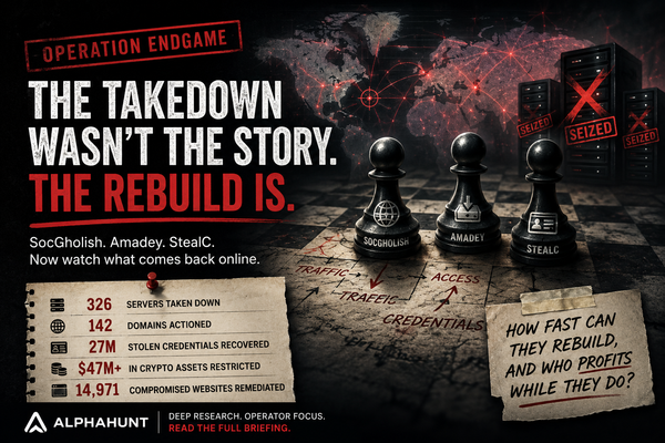 [DEEP RESEARCH] Operation Endgame Hit SocGholish, Amadey, and StealC. Now Watch the Rebuild.