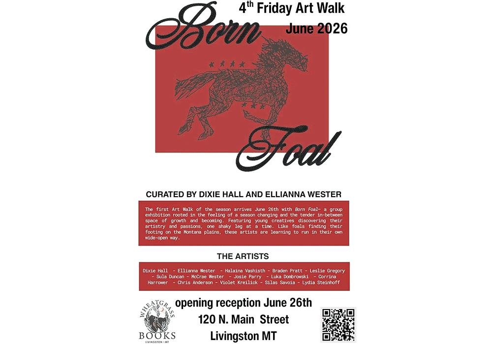 Born Foal Opens Wheatgrass Books' 2026 Art Walk Season