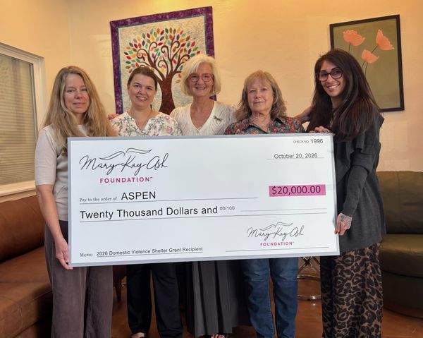 ASPEN Receives $20,000 Grant To Combat Domestic Violence Against Women From Mary Kay Ash Foundation