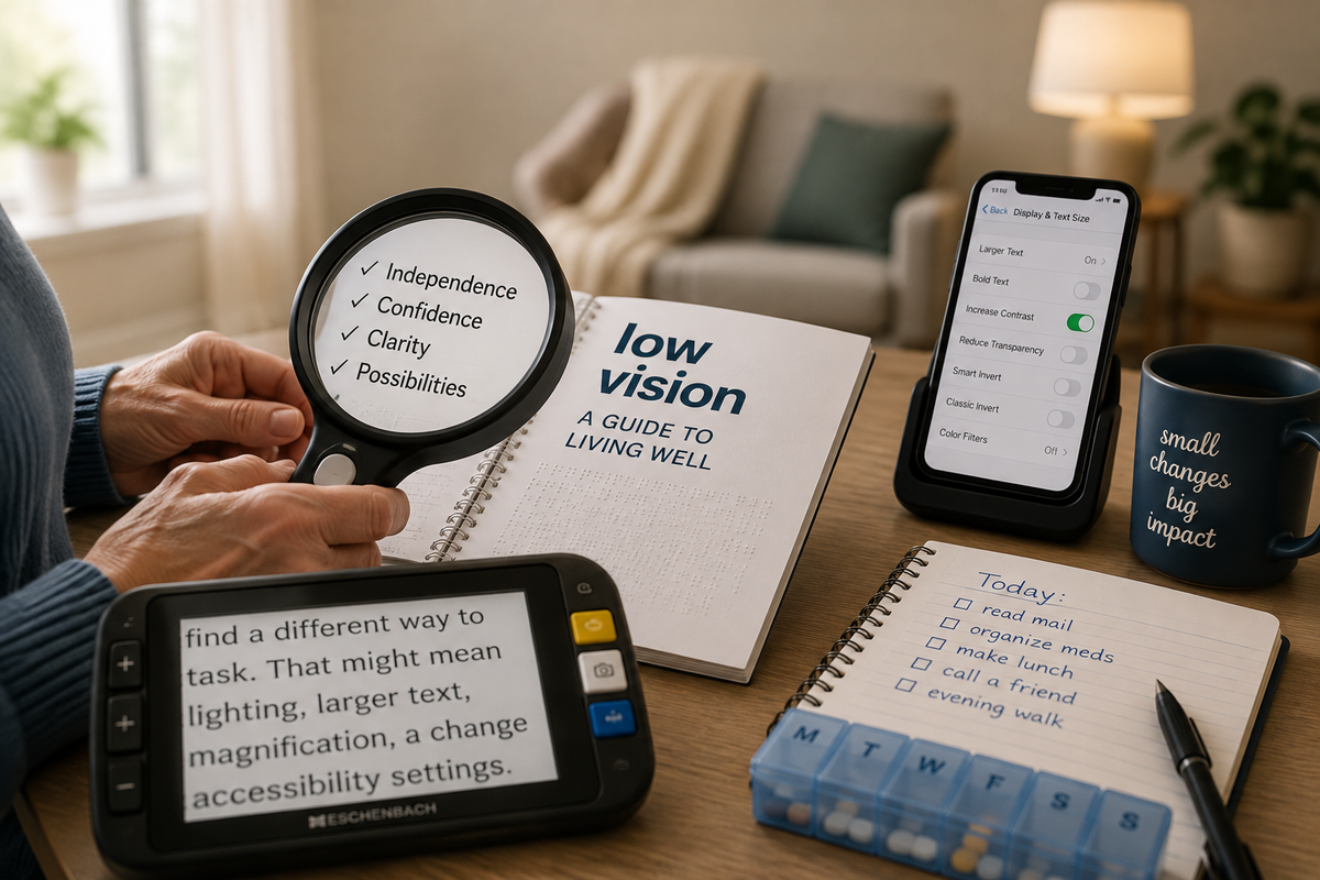Living With Low Vision: Practical Strategies and Next Steps