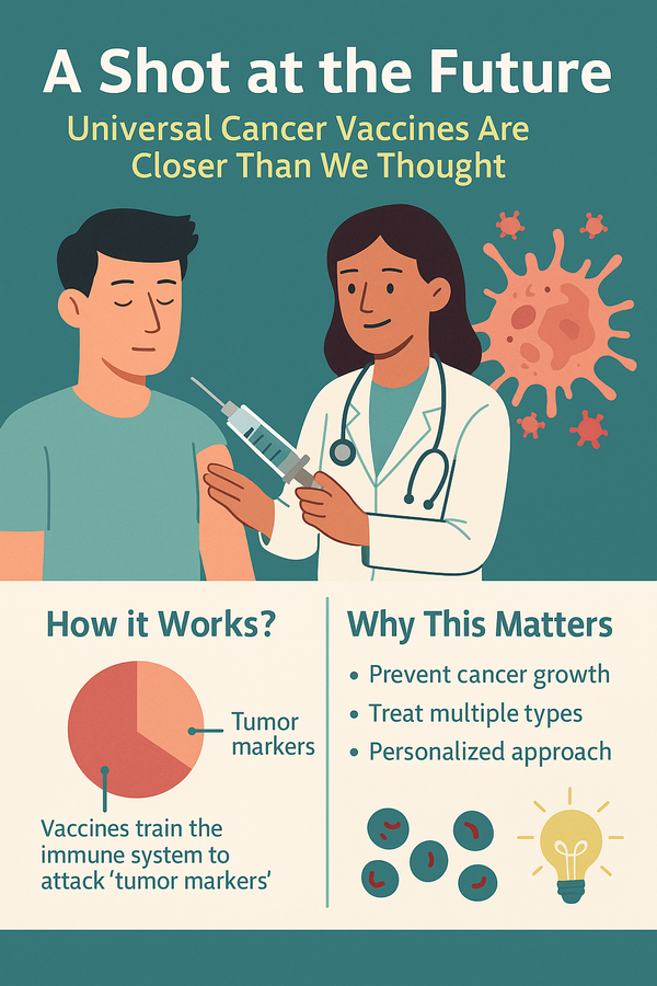 🧬 A Shot at the Future: Universal Cancer Vaccines Are Closer Than We Thought