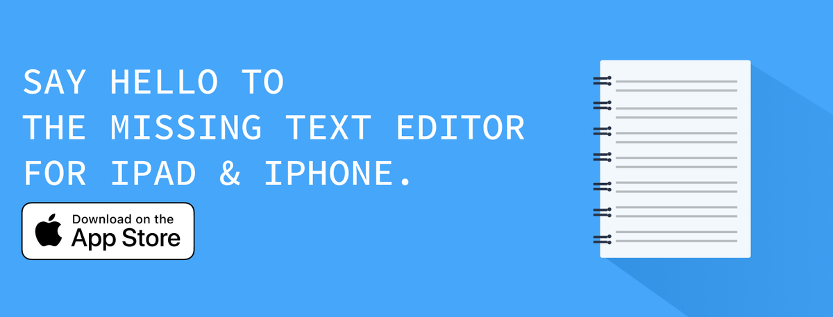 txt.edit, de ontbrekende teksteditor voor iPad en iPhone