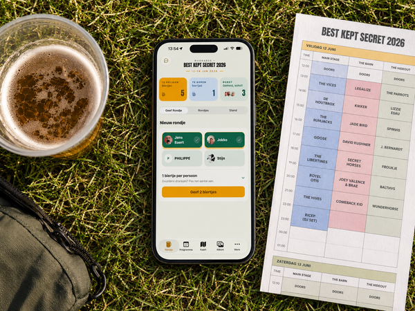 Festivalletje Beta: een festivalapp voor vriendengroepen