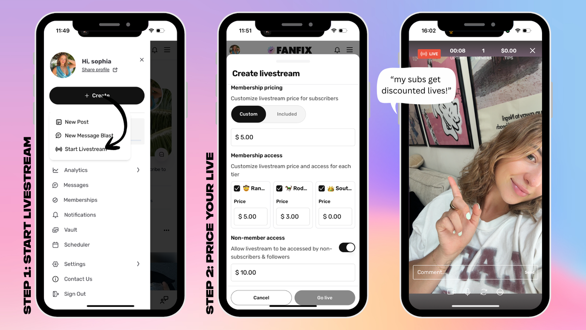 🎥💸 New Feature: Paywalled Livestreams