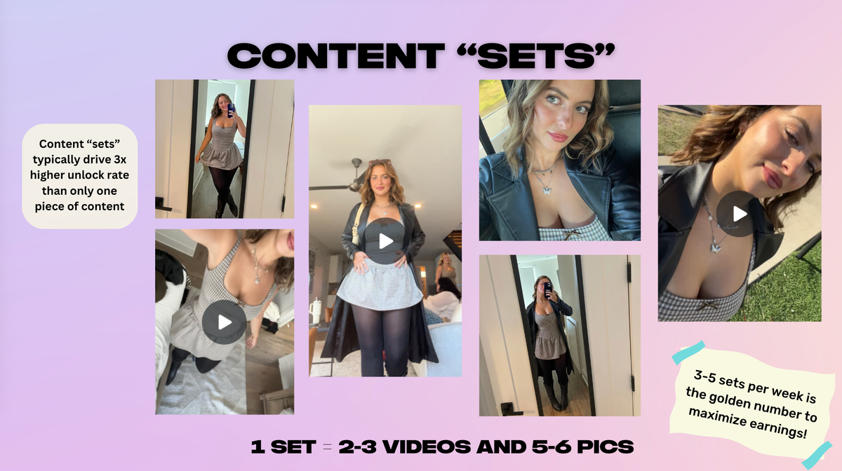 🤳🏻 Why Creating Content in Sets Can Skyrocket Your Engagement and Earnings