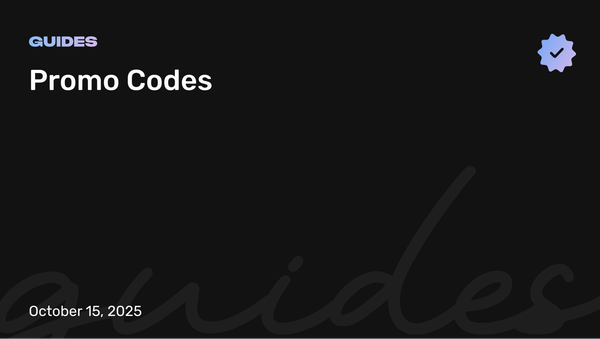 Introducing Promo Codes: A Complete Feature Guide