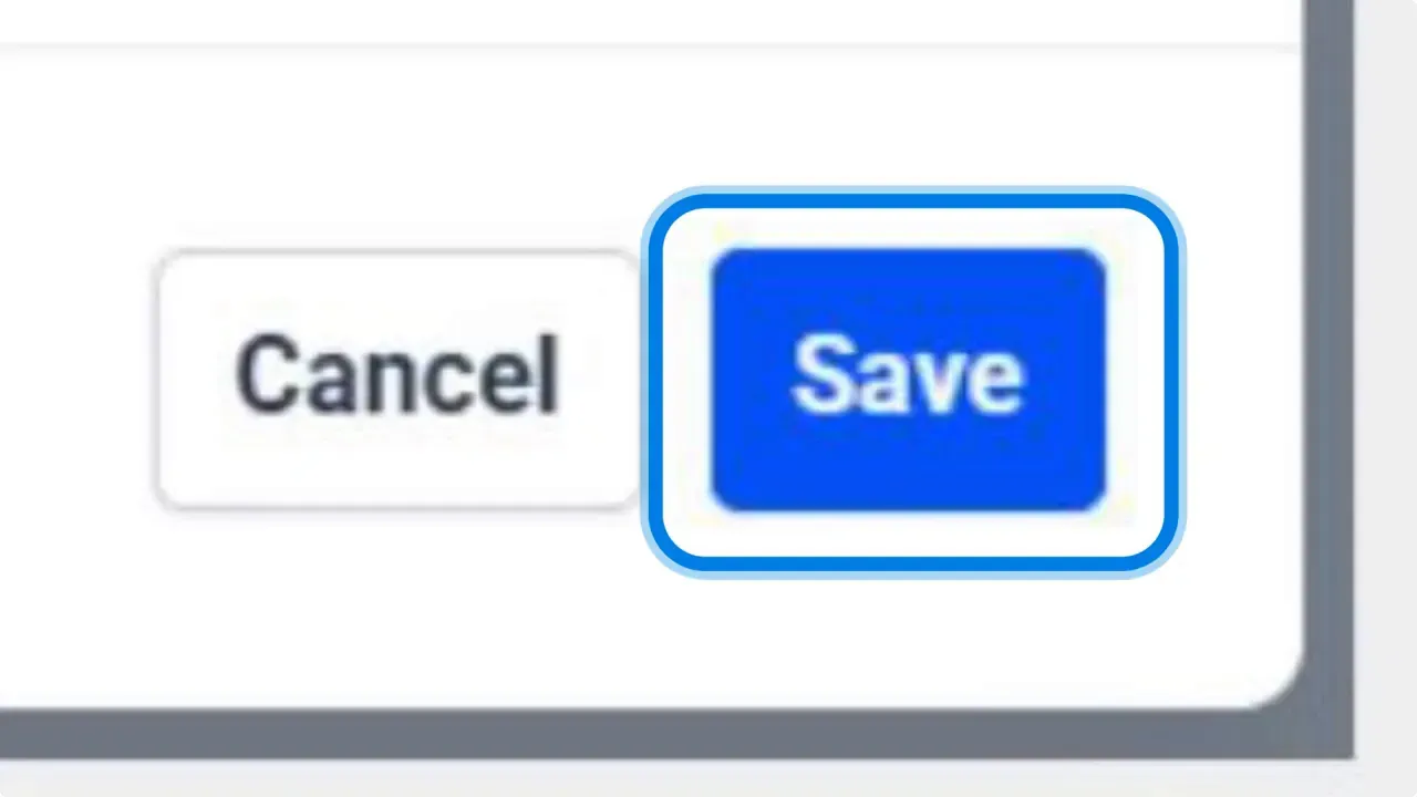 Save button in channel manager