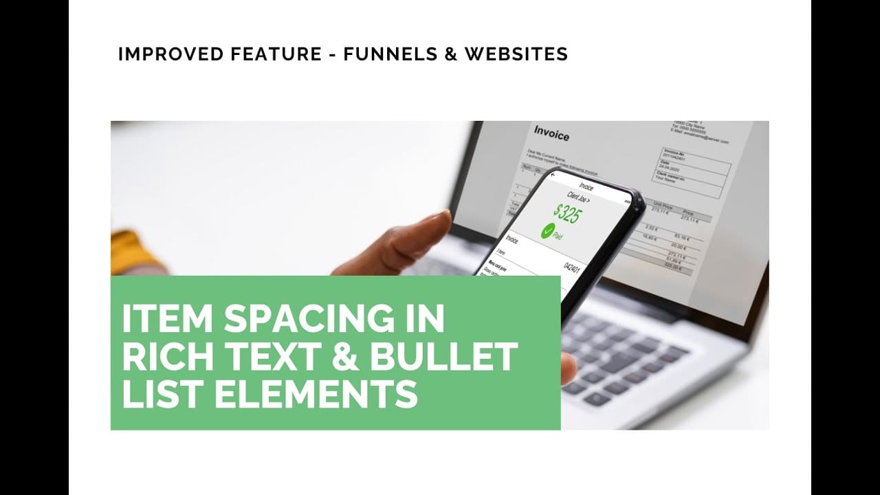 video thumbnail for 'List Item Spacing for Rich Text and Bullet Lists: Cleaner, Readable Pages'