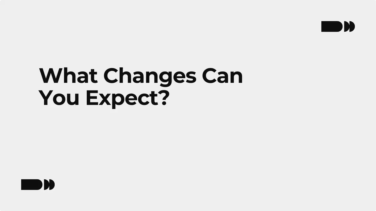 Slide reading 'What Changes Can You Expect?' showing overview of item spacing update