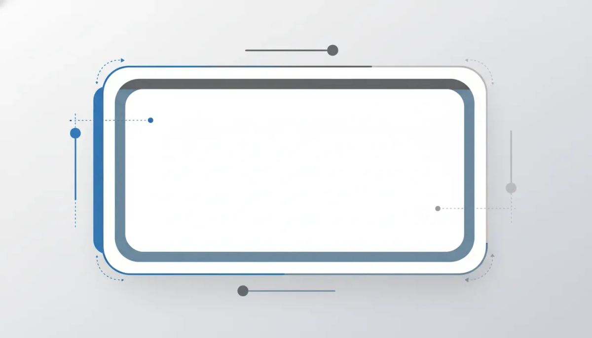 Illustration of a card with per-side border width and per-corner border radius customization in a modern page builder UI, with no text.