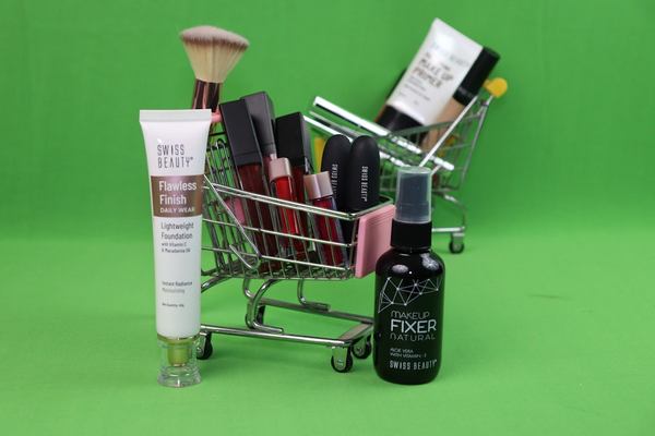curated product selection flat lay products