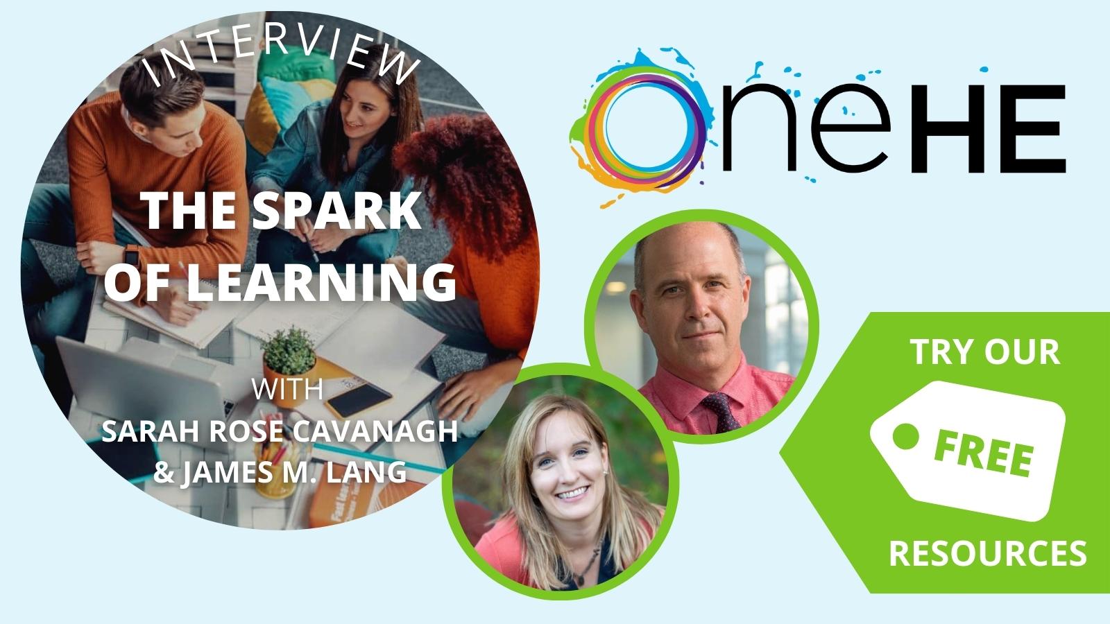 Flyer from ONEHE - Interview Spark of Learning Try Our Free Resources