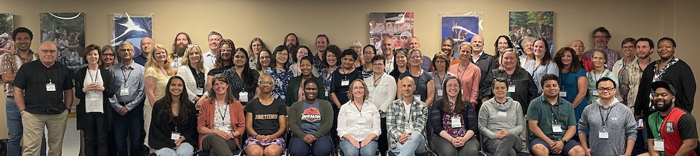 Group photo of about 64 biologists and NSF staff