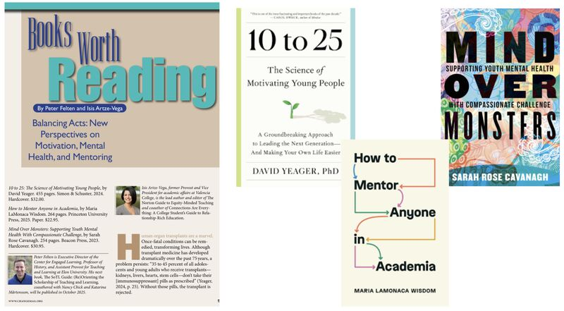 Screenshot of article - Books Worth Reading: Balancing Acts, New Perspectives on Motivation, Mental Health, and Mentoring