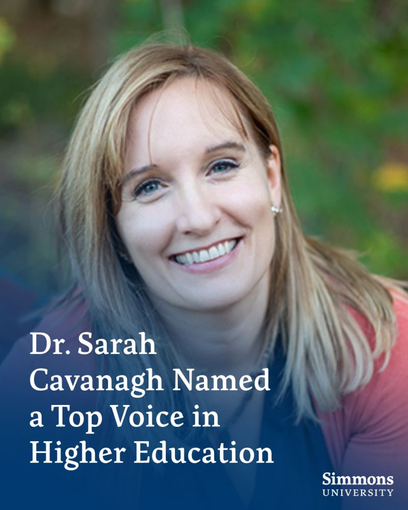 Dr. Sarah Cavanagh Named Top Voice in Higher Education (headshot)