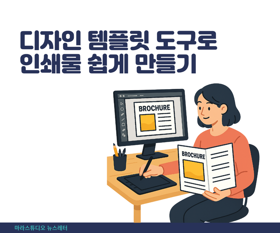 디자인 템플릿 도구로 인쇄물 쉽게 만들기