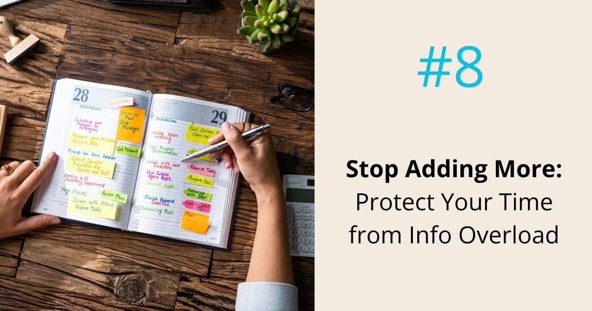 Stop adding more-protect your time from info overload- episode 8 Om WOW Podcast