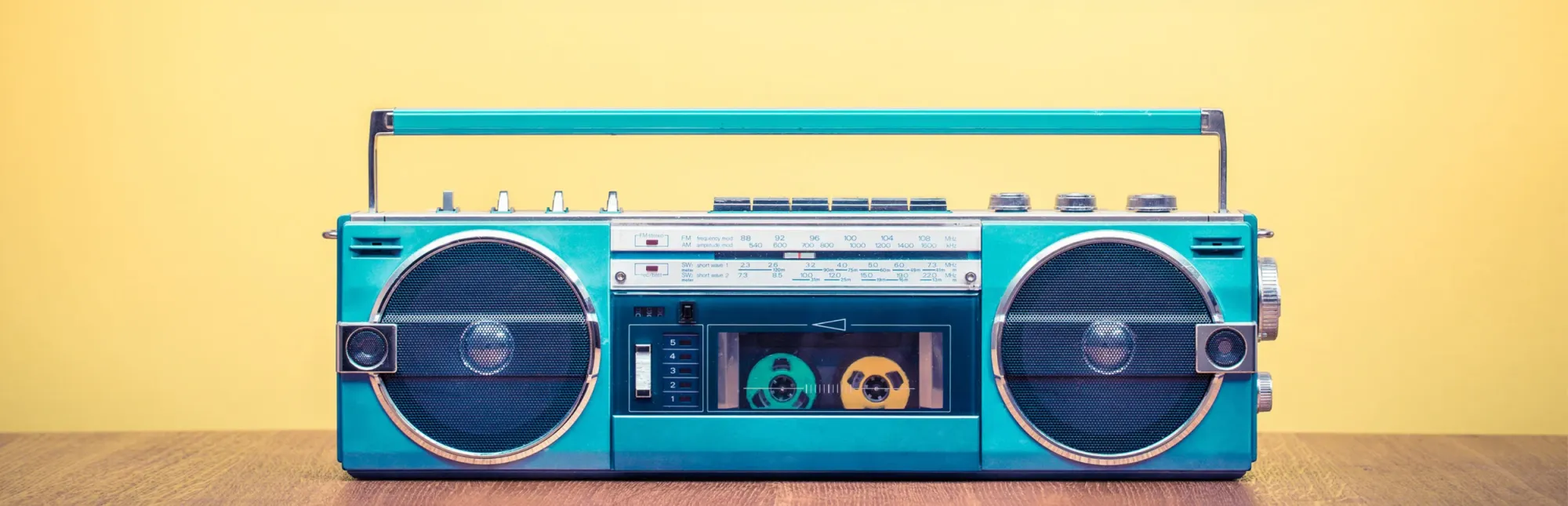 stereo cassette boom box