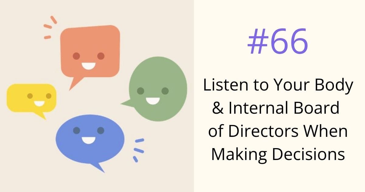 Listen to your body when making decisions - episode 66 Om WOW Podcast