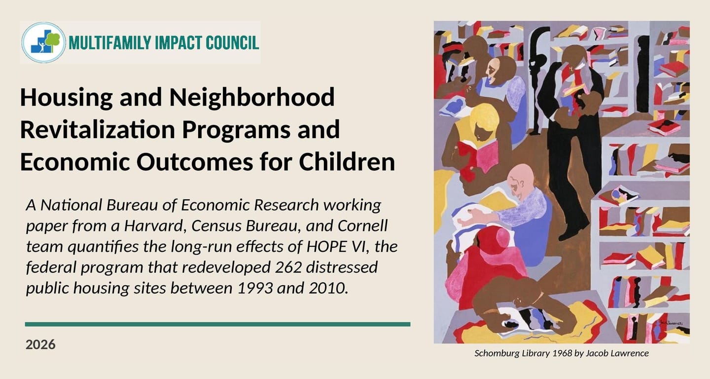 The Effect of Housing and Neighborhood Revitalization Programs on the Economic Outcomes for Children