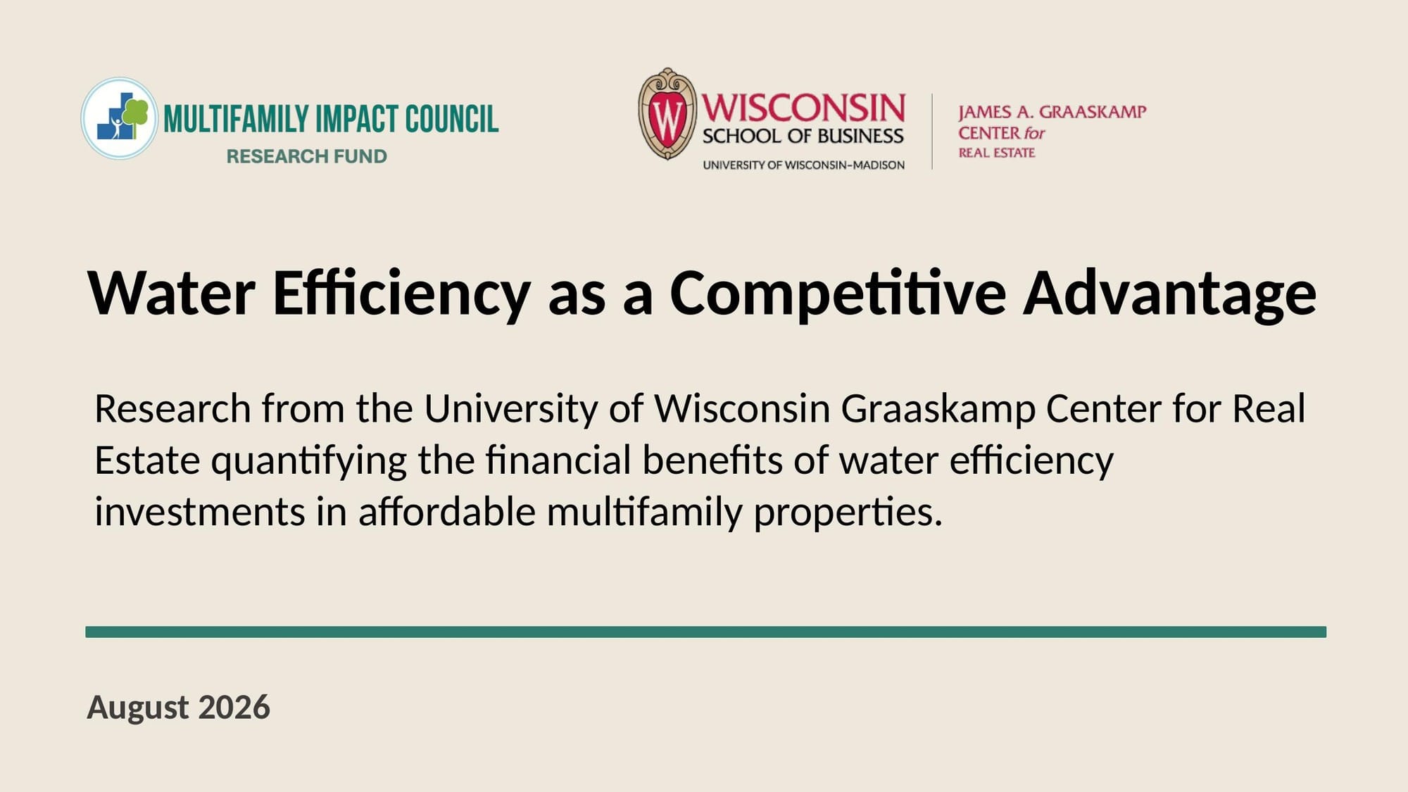 Water Efficiency as a Competitive Advantage