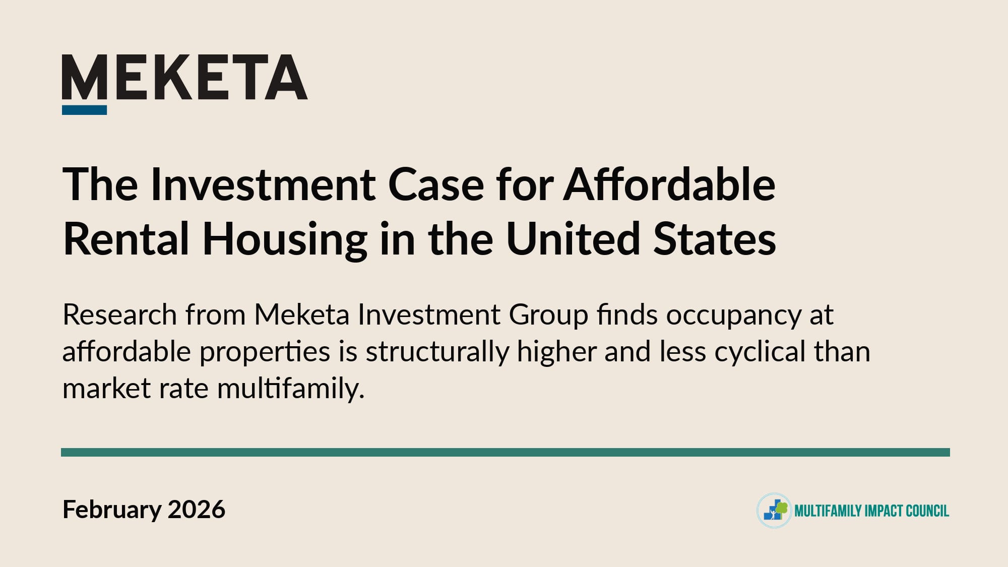 The Investment Case for Affordable Rental Housing in the United States