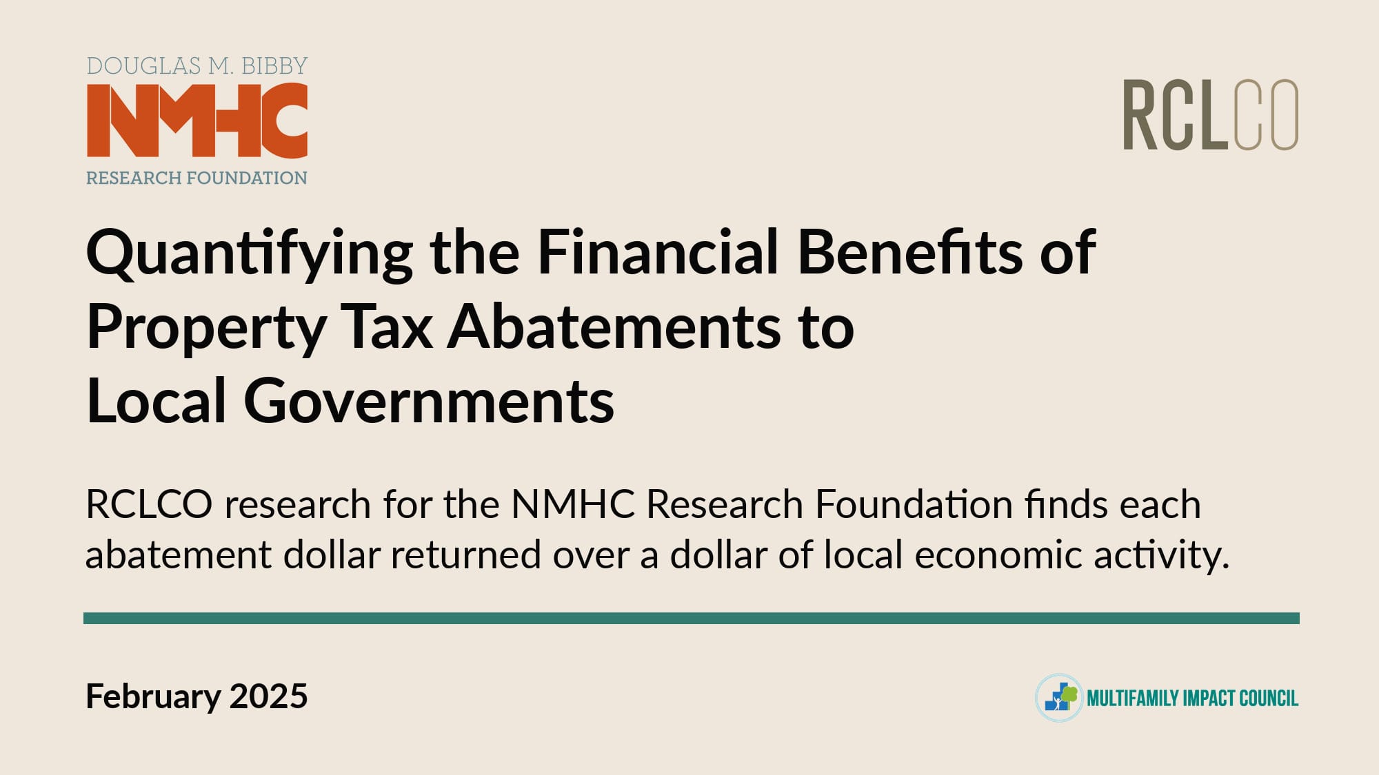 Quantifying the Financial Benefits of Property Tax Abatements to Local Governments