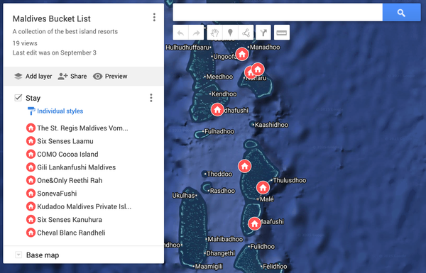 Map: Syllogi’s Maldivian Bucket List