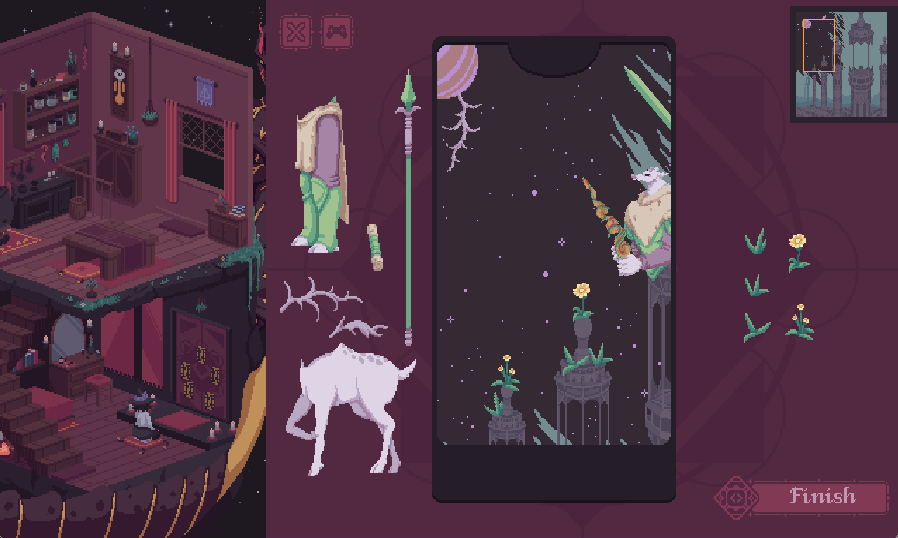 The card creator, which allows players to assemble their own cards. 