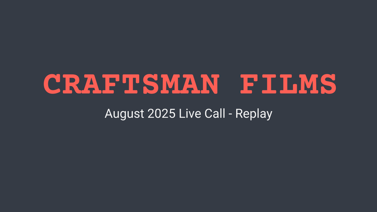August 2025 Live Call - Replay